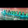 Parcours aquatique flottant gonflable de 10 x 2 x 1.8 mètres - Modèle STRGNFJ555