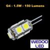Ampoule Wedoo led G4 - 1.5W 150 Lumens - garantie 3 ans (Lot 100 pcs)