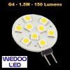 Ampoule Wedoo led G4 plate - 1.5W 150 Lumens - garantie 3 ans (Lot 100 pcs)