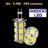 Ampoule Wedoo led G4 SMD5050 - 3.5W 350 Lumens - garantie 3 ans (Lot 100 pcs)