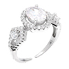 Bague en argent pour femme Ref 8100533 (Lot 50 pcs)