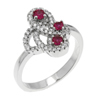 Bague en argent pour femme Ref 8100987 (Lot 50 pcs)