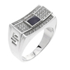 Bague en argent pour homme Ref 8100197 (Lot 50 pcs)