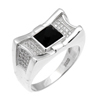 Bague en argent pour homme Ref 8100222 (Lot 50 pcs)