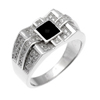 Bague en argent pour homme Ref 8100246 (Lot 50 pcs)