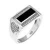 Bague en argent pour homme Ref 8100250 (Lot 50 pcs)