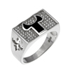 Bague en argent pour homme Ref 8100256 (Lot 50 pcs)