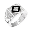 Bague en argent pour homme Ref 8100267 (Lot 50 pcs)