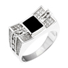 Bague en argent pour homme Ref 8100268 (Lot 50 pcs)