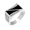 Bague en argent pour homme Ref 8100279 (Lot 50 pcs)