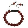 Bracelet Shamballa perles agate rouge - 1605 (Lot 50 pcs)