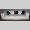 Canapé blanc de 1 à 3 places en PVC ou cuir - Modèle A672