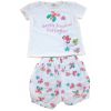 Ensemble bermuda fleurs pour fille de 6 mois à 3 ans (Lot 50 pcs