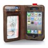 Etui et porte-cartes en cuir pour Iphone 5 (Lot de 10 pièces)