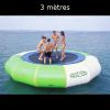 Trampoline gonflable aquatique de 3 mètres