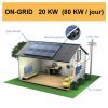 Kit solaire complet ON-GRID 20 KW (80 KW/jour)