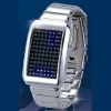 Montre métal 72 leds (lot de 10 pièces)