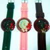 Montre Quartz avec strass et fleurs - WS115 (Lot de 10 pcs)