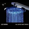 Pommeau de douche lumineux 10' 12 leds - POMDCH0022 (Lot 12 pcs)