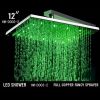 Pommeau de douche lumineux 12' 12 leds - POMDCH0032 (Lot 5 pcs)