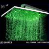 Pommeau de douche lumineux 16' 12 leds - POMDCH51 (Lot 5 pcs)