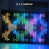 Rideau de leds vidéo 1 x 2 mètres - Pixel 9 cm