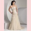 Robe de mariage en dentelle organza perles et cristal - MONA8