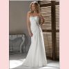 Robe de mariage en mousseline de soie, satin et cristal - MONA12