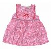 Robe pois rouges pour fille de 12 mois à 3 ans (Lot 50 pcs)