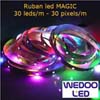 Ruban led Magic SMD 5050 30 leds/m 1 led/pixel non étanche de marque Wedoo Led (Lot de 100 mètres)