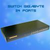 Switch réseau Ethernet 10/100/1000 Mbits 24 ports