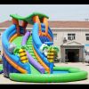 Toboggan gonflable aquatique Jungle de 16 x 8.50 x 6.50 mètres avec 2 piscines