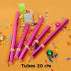 Tubes de confettis 20 cm - Modèle SS1D (Lot de 150 pièces)