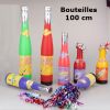 Tubes de confettis 100 cm - Forme bouteille (Lot de 50 pièces)