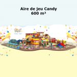 Aire de jeux Candy de 600 m² (30 x 20 x 5 m)