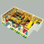 Aire de jeux Kids Castle 5 de 84 m² (13 x 6.5 x 3 m)