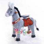 Ane mécanique Ponycycle gris pour enfants 5-10 ans