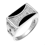 Bague en argent pour homme Ref 8100235 (Lot 50 pcs)