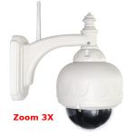 Caméra dome IP WiFi extérieur + zoom 3X vision nuit - CAMIP031Z