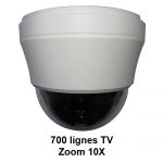 Caméra dôme motorisée - Zoom 10X - 700 lignes TV - Quick speed