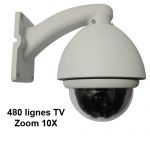 Caméra dôme motorisée - Zoom 10X - 480 lignes TV - CAMDOMENB19