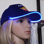 Casquette lumineuse à leds effet néon (lot de 50 pièces)