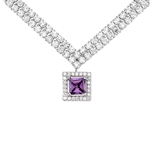 collier femme argent zirconium 8500025