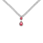 collier femme argent zirconium 8500037