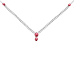 collier femme argent zirconium 8500040