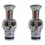 Drip Tip métal tête de mort pour e-cigarettes 510 (lot 100 pcs)