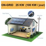 Kit solaire complet ON-GRID 25 KW (100 KW/jour)