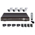 Kit vidéo surveillance DVR + 4 caméras IR 40 mètres - KITVID3
