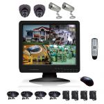 Kit vidéo surveillance LCD 4 caméras - KITVIDCB3