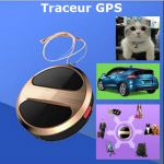 Médaillon traceur GPS - Alarme mouvement et vitesse (Lot 5 pcs)